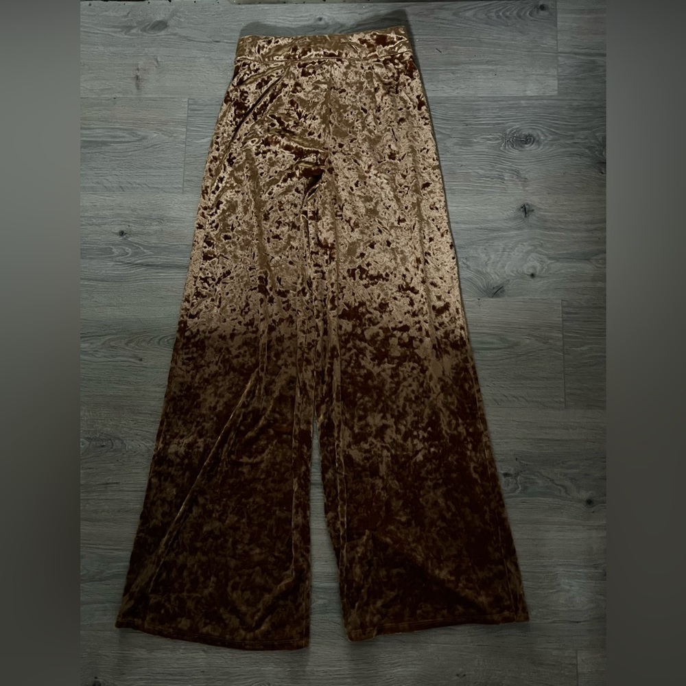 Forever 21 Burnt Orange crushed velvet pants. Size XS. Worn once